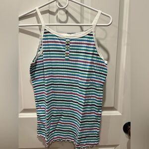 Cat & Jack L 10/12 XXL 18 striped tank top shirt